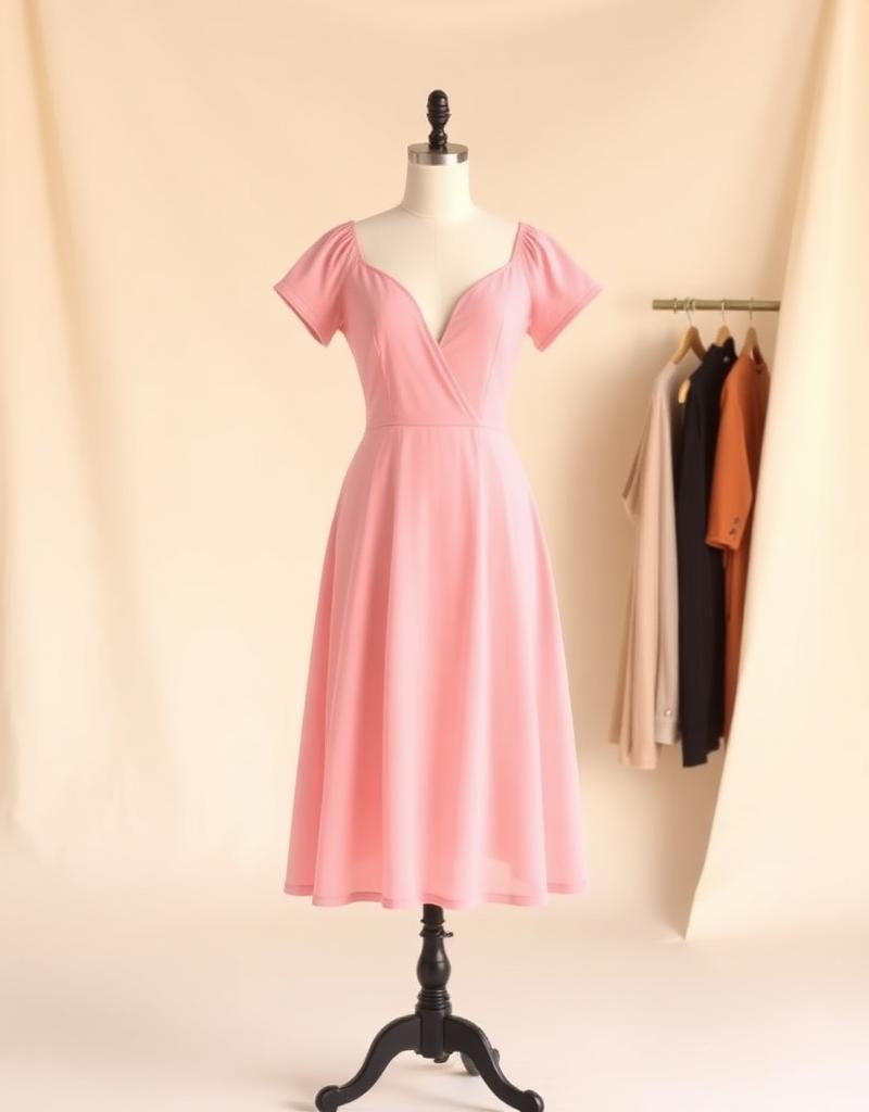 Sample Blush Midi Dress